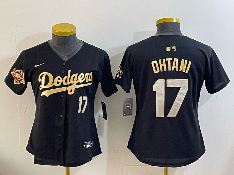 Youth Nike 2026 Los Angeles Dodgers #17 Ohtani Black Gold Game MLB Jersey 062->youth mlb jersey->Youth Jersey